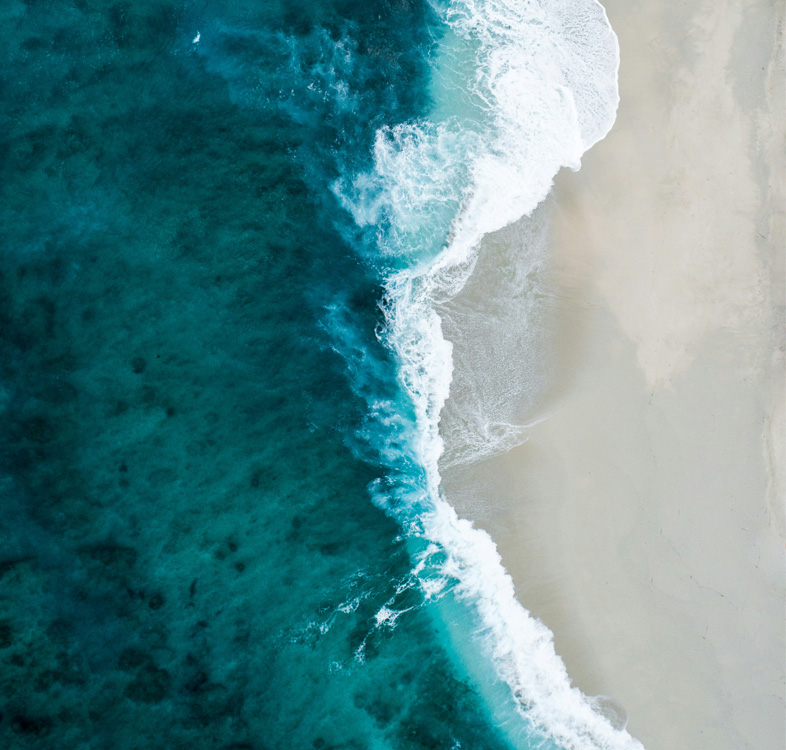 Maldives Aerial Image - Ocean Meets Beach